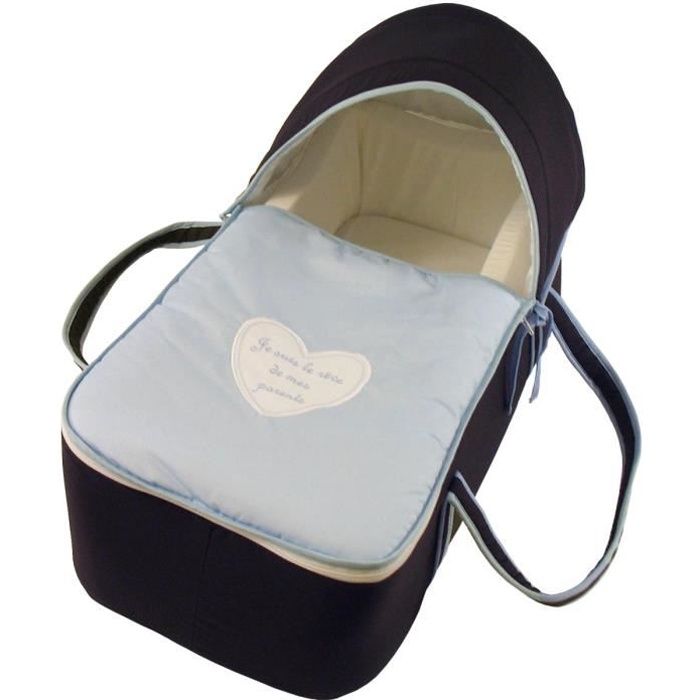 Couffin Pour Bebe Bleu Nuit Et Bleu Ciel Je Suis Le Reve De Mes Parents Cdiscount Puericulture Eveil Bebe