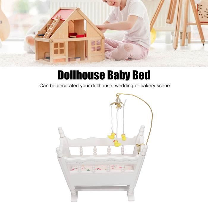 MEUBLE POUR MAISON de poupées miniature style rococo 1/12 neuf Lit EUR