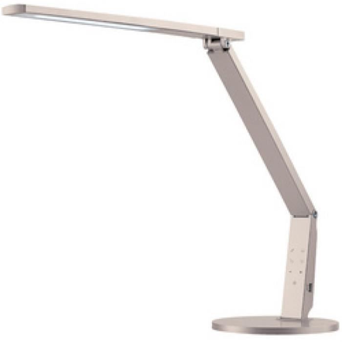 Lampe de bureau LED - HANSA - Vario Plus - Champagne - Noir - Métal