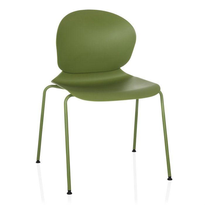 Chaise à quatre pieds - hjh OFFICE - T36 VI - Vert - Plastique Chaise à quatre pieds - hjh OFFICE - T36 VI - Vert - Plastique