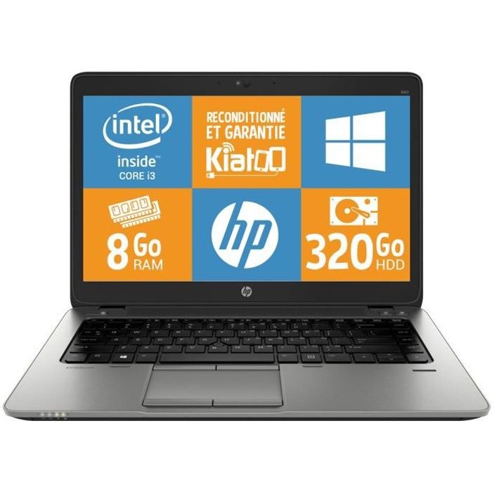 HP Elitebook 840 G1 - Intel Core i5 - RAM 8Go - 320Go - Reconditionné - Hewlett packard