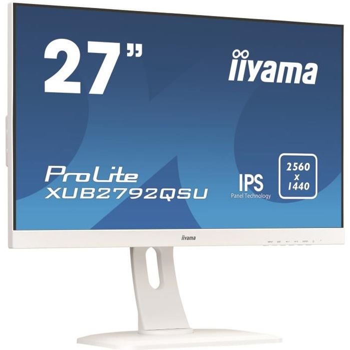 Vente Ecran PC Ecran PC - IIYAMA ProLite XUB2792QSU-W1 - 27" - Dalle IPS - 5ms - DVI/HMDI/DisplayPort pas cher