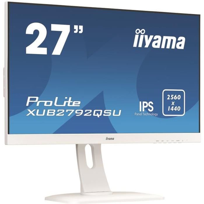 Vente Ecran PC Ecran PC - IIYAMA ProLite XUB2792QSU-W1 - 27" - Dalle IPS - 5ms - DVI/HMDI/DisplayPort pas cher Vente Ecran PC Ecran PC - IIYAMA ProLite XUB2792QSU-W1 - 27" - Dalle IPS - 5ms - DVI/HMDI/DisplayPort pas cher
