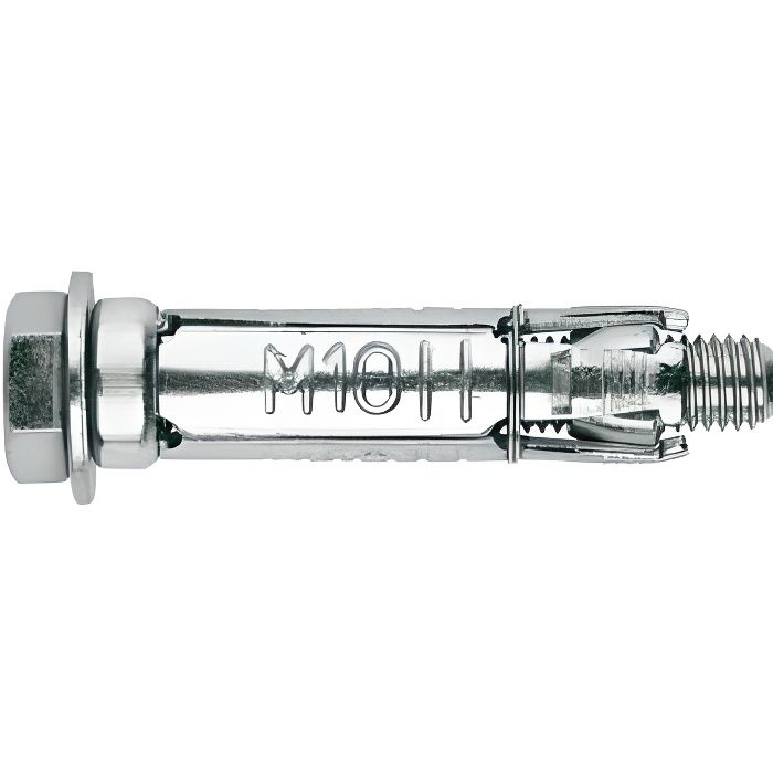 50 chevilles métalliques à ailettes charges lourdes avec vis M8 x 50 mm ...