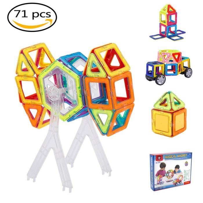 Blocs de construction magnétiques 71 Pièces 3D bricolage - Cdiscount ...