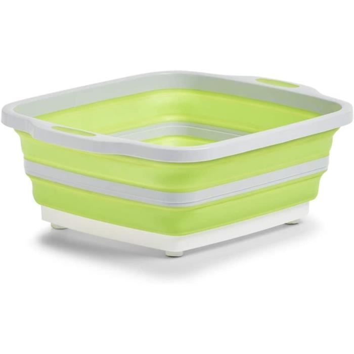 Web-tex Bassine Pliable 4 Litres - Seau PVC Portable Vert Olive Militaire