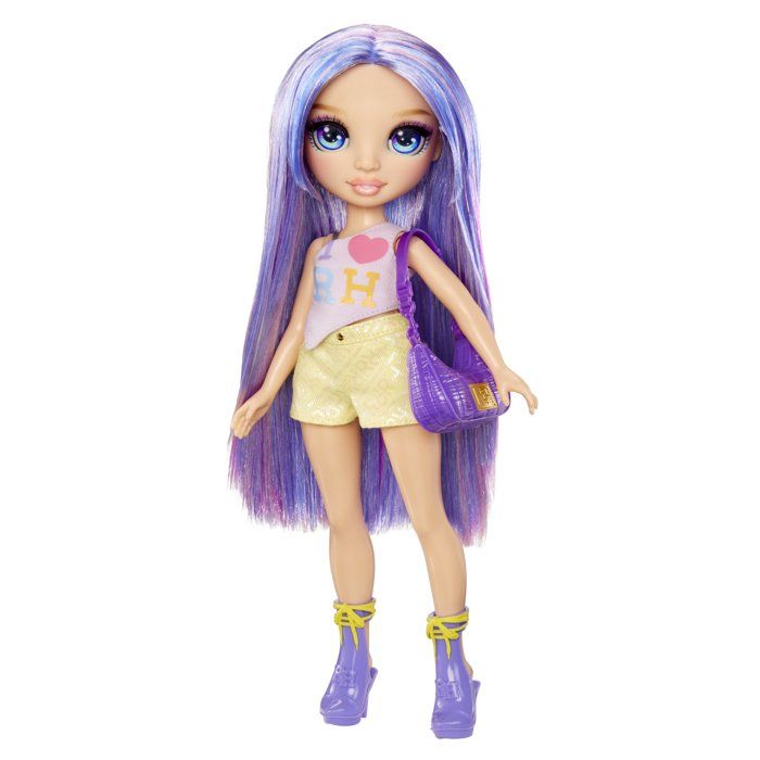 Poupée Mannequin Rainbow High Violet 28cm – Tenue Élégante et Sac Inclus - vue 2