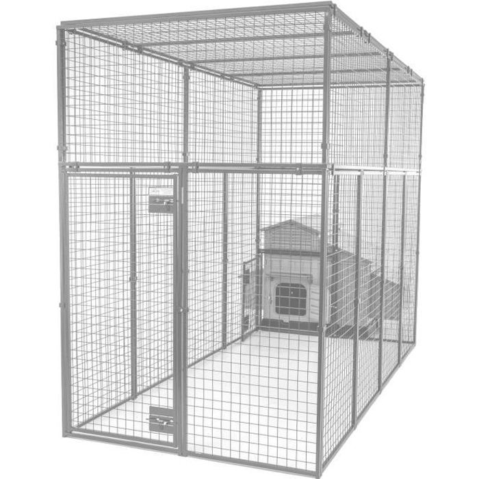 Volière extérieure et intérieure - Cage d'élevage en métal pour