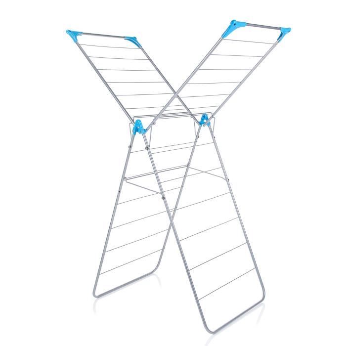 Séchoir à Linge Minky 3 Étages Extra Large - 21m Corde - Sure Grip Antidérapant - Intérieur/Extérieur