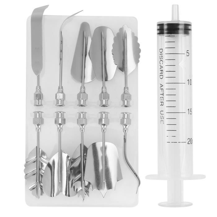 Seringue à Décorer Gâteaux Avec 5 Embouts - Poche à Douille Alternative