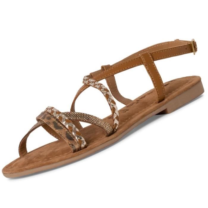 Mules à talons sandales bois bride lanière cheville Taille 38 marron 🤎 - Chaussures