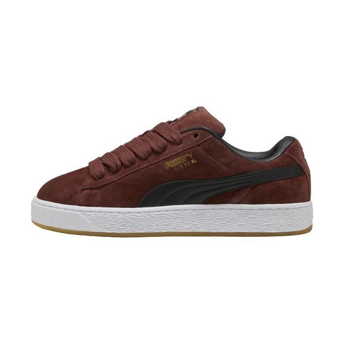 Puma Basket Cuir Puma Suede XL - Chocotart Noir - Blanc