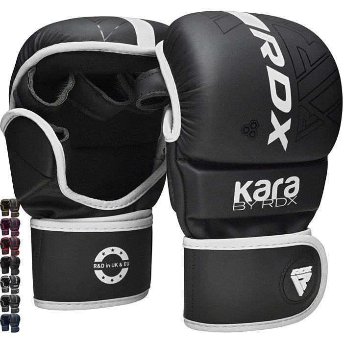 Gants MMA RDX, gants UFC pour le grappling, gants de boxe pour l'entraînement, gants de combat en cage, blanc