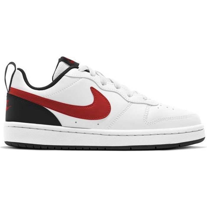 Chaussure pour Enfant plus âgé - NIKE - Court Borough Low 2 BQ5448-110 - Blanc - Synthétique - Lacets