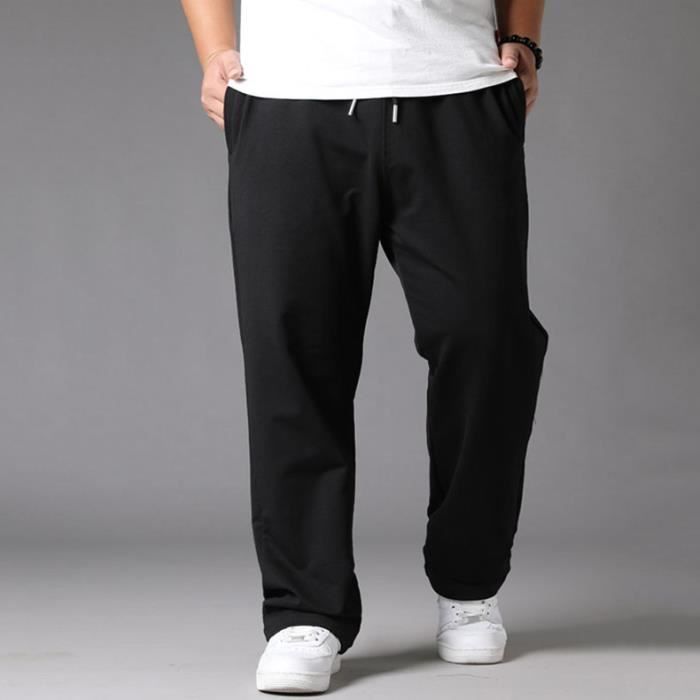 Pantalon de jogging homme grande taille noir Running Baggy Streetwear Black Cdiscount Pret a Porter