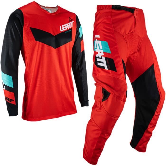 Ensemble maillot et pantalon moto Leatt Ride 3.5 23 - red rouge - XL