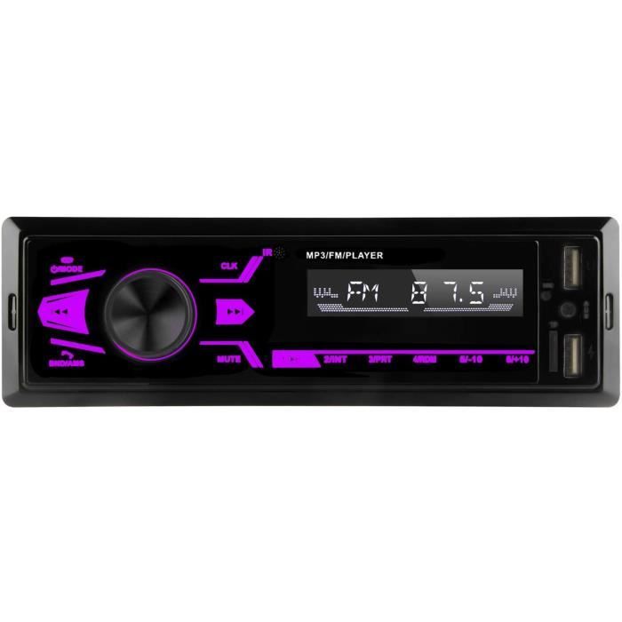 Autoradio Bluetooth à écran Tactile, Autoradio 1 Din Lecteur MP3 Supporte  USB/SD/AUX,Poste Radio Voiture Main Libre Stéréo,Radio - Cdiscount Auto