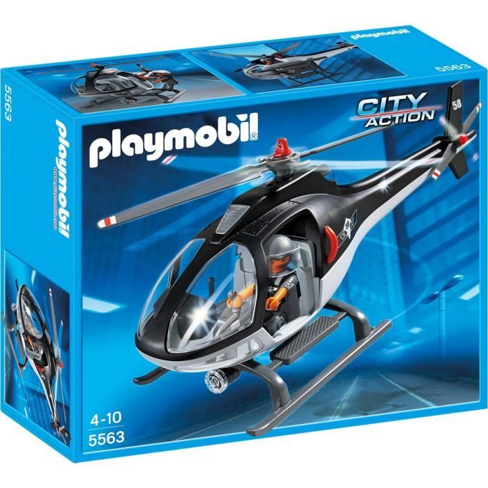 Hélicoptère avec policier des forces spéciales - Playmobil