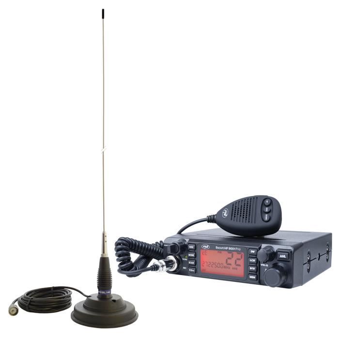 CB PNI Escort HP 9700 USB Radio Station Package et antenne CB PNI Extra 40 avec