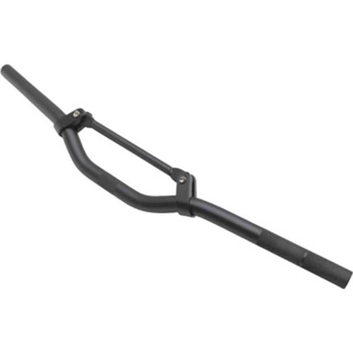 GUIDON SCOOT REPLAY STREET ALU NOIR MAT L625MM AVEC BARRE DE RENFORT (H40MM SOUS BARRE)
