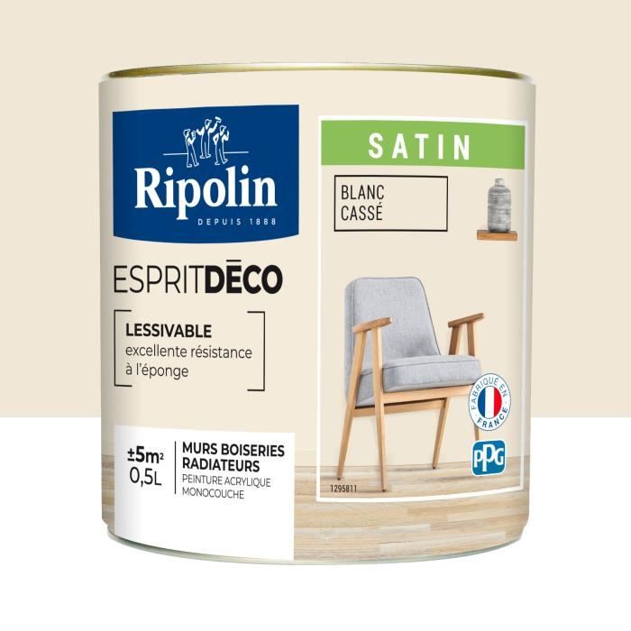 Peinture cuisine et salle de bain - Vert gaspésie satin - RIPOLIN - 2 L -  Cdiscount Bricolage