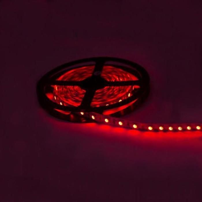 Ruban LED Rouge 2835, 60 LED/m, Bobine 5m, 12V, Référence P808#, Neuf - Bande Lumineuse Décorative