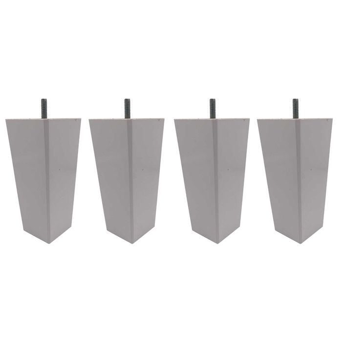 4 pieds fuseau tronqué bois blanc 15 cm - Blanc - Fabriqué en France - Someo 4 pieds fuseau tronqué bois blanc 15 cm - Blanc - Fabriqué en France - Someo