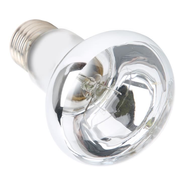 Meilleurs prix pour SURENHAP Ampoule de lampe chauffante pour reptiles Ampoule E27 pour reptiles, lumière chaude UVA, animalerie chauffage Argent 100W