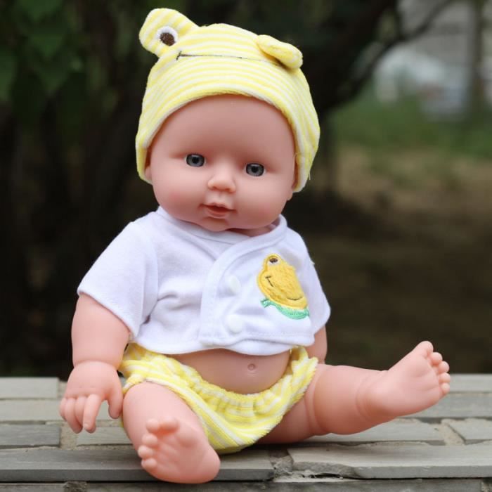 Tempsa 30cm Poupee Bebe Poupon Nouveau Ne Mignon Pour Bebe Enfants Jaune Cdiscount Jeux Jouets