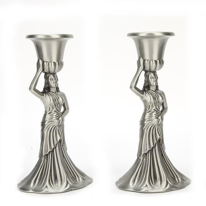 Bougeoir - HURRISE - Métal - Alliage de zinc - Polyvalent - Décoration intérieure - Maison Bougeoir - HURRISE - Métal - Alliage de zinc - Polyvalent - Décoration intérieure - Maison