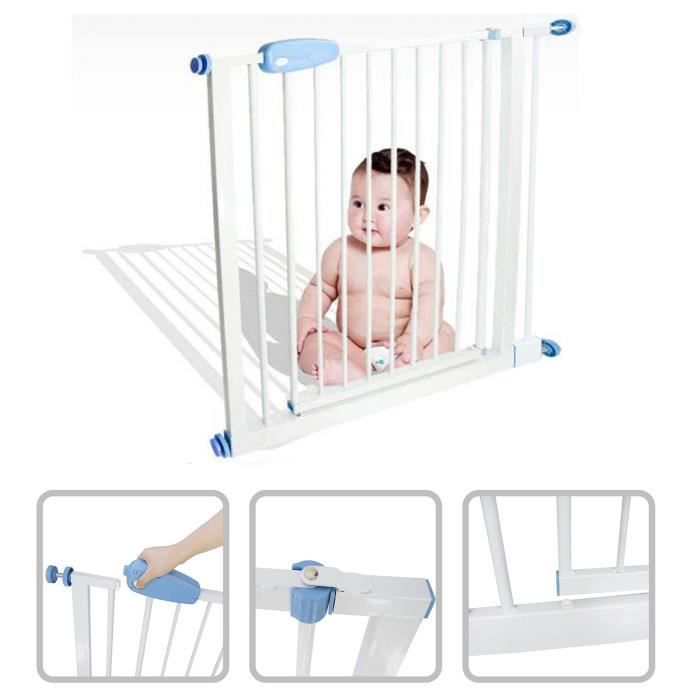 Barriere De Securite Pour Bebe Barriere Ajustable Pour Porte Extension De 81 A 94 Cm Blanc Largeur 74 87 Cm Cdiscount Puericulture Eveil Bebe