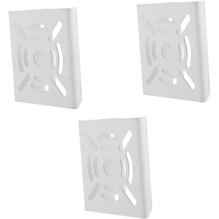 WiTi 2PACK Support Pole Vertical Universel Pour Camera Sécurité,Support D'Angle Montage Metal Solide Avec 2 Boucles, Adapté Aux Cameras Vidéosurveillance Appliques Murales(2pack Noir Petite Taille