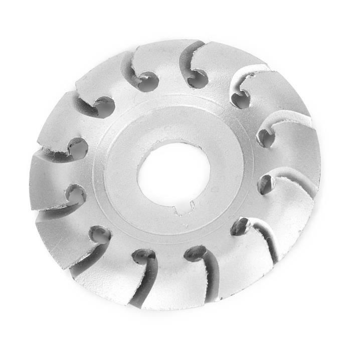Disque De Sculpture Sur Bois 12 Dents - Alésage 22 Mm - Compatible Meuleuse D'angle 125 Mm - Pour Façonnage Rapide Et Précis - 12