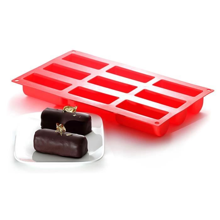 YOKO DESIGN Moule à mini buches rouge