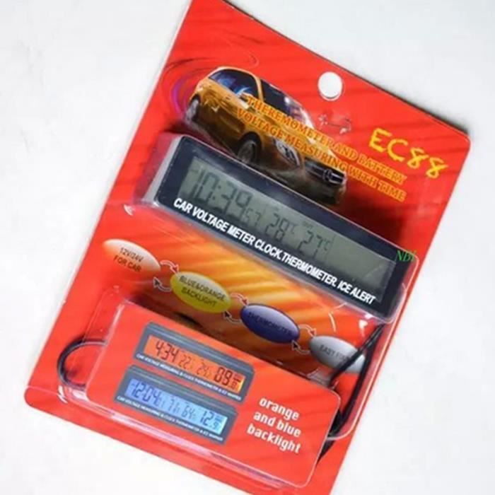 Thermomètre Digital Voiture étanche - Affichage LCD - Pour Véhicules électriques Et Thermiques