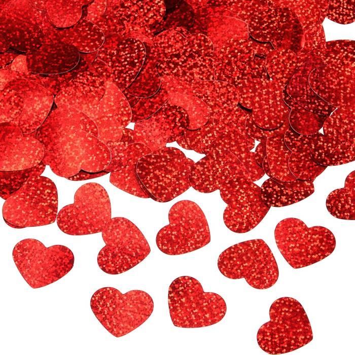 Canon à confettis coeur rouge - Mariage et Saint Valentin