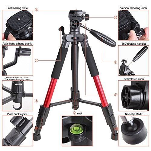 Cikonielf Trépied De Bureau Mini Trépied, Trépied Pliant Portable Hauteur Réglable Avec Plaque à