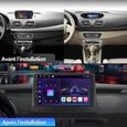 AWESAFE Autoradio Android 12 pour Renault Megane 3 2Go+32Go 9 Pouces,Carplay Android Auto GPS Bluetooth FM RDS USB WiFi-1
