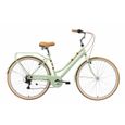 Vélo de ville BIKESTAR pour femmes - 28 pouces - 7 vitesses Shimano - Menthe-1