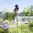 Relaxdays Obélisque de jardin, Colonne rosier, Arche plante grimpante, set de 3 métal Cage rose, Arceau, vert foncé-1