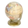 VINGVO Globe terrestre Mini World Map Globe English Edition Desktop Rotating Earth Geography Globe Outil d'enseignement-1