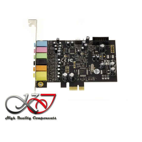 Carte Son PCIe 7.1 Canaux - Chipset CMedia CM8828 - Pour PC Windows - Entrée/sortie Jack 3.5mm
