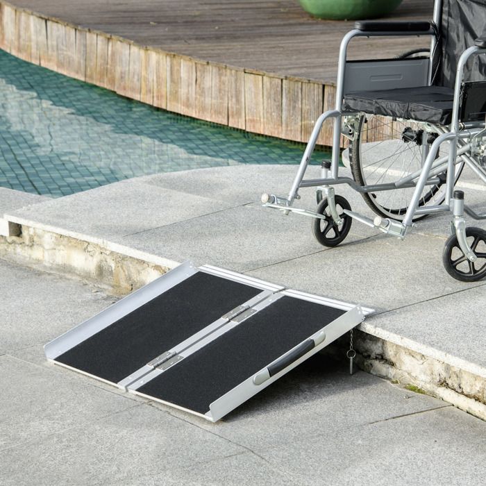 WORDFUN Rampe En Caoutchouc Robuste, Rampe De Pente Antidérapante, Hauteur 8/10/12/14cm Rampe De Seuil De Porte, Rampes De Bordure, Pour Voiture, Fauteuil Roulant, Scooter, Vélo, Moto