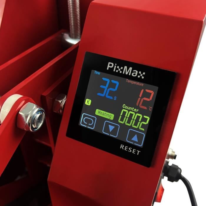 Presse à Chaud 38x38 Cm Pour Impression Textile (t-shirts, Etc.) - Marque PixMax