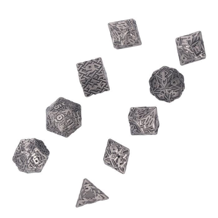 Dés De Collection Cadeau Jeu Mini En Métal – Boîtier Cube Antique Bronze – Idéal Porte-clés Et Jeu Portable Dés DND
