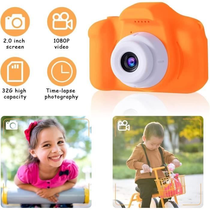 Appareil Photo pour Enfants avec Carte 32GB, Mini Caméra Numérique