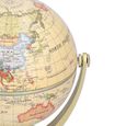 VINGVO Globe terrestre Mini World Map Globe English Edition Desktop Rotating Earth Geography Globe Outil d'enseignement-2