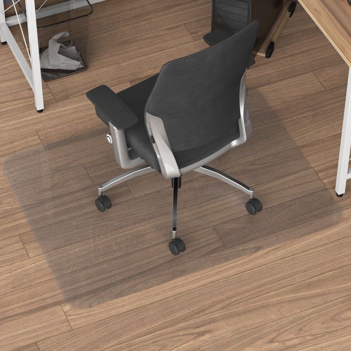Tapis De Protection Pour Chaise De Bureau - 90x120 Cm, Transparent, Antidérapant - Protège Le Sol Des Rayures - 7
