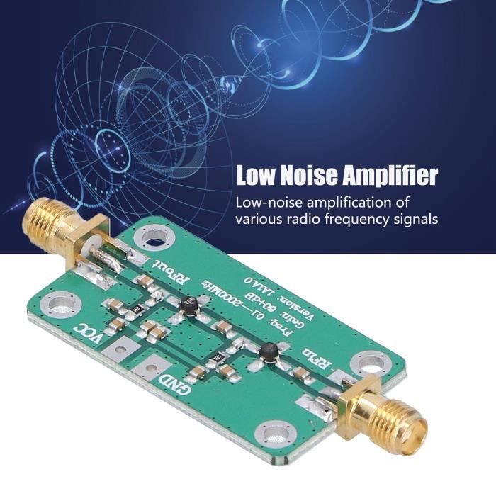 Amplificateur RF à Faible Bruit SPF5189 (50-4000 MHz) 0.6 DB - Pour Radioamateur FM HF VHF/UHF - Ampli Large Bande