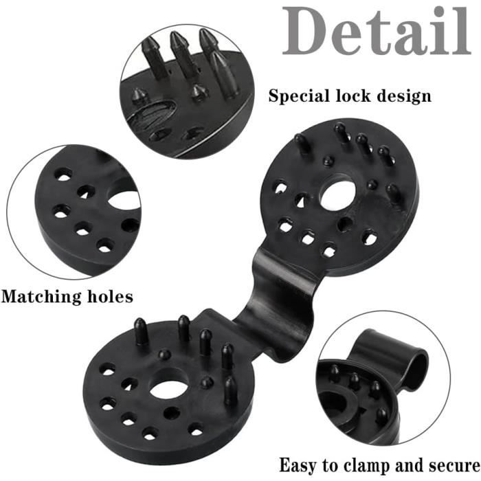 Lot De 35 Clips De Serre En Acier Inoxydable 12mm - Pour Fixer Bâche, Filet, Ombrage - Jardin, Serre, Extérieur